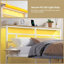Metal Bed Frame with Charging Station & LED Headboard & Movable Storage Rack-1337937813-1337937811