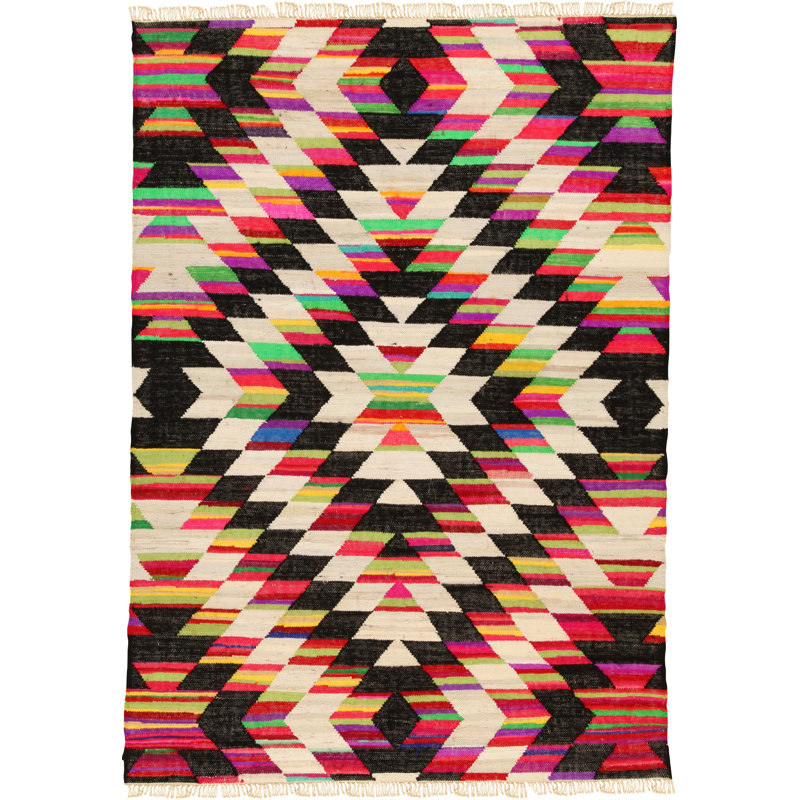Abstract Hand Woven Area Rug, Rectangle 160 x 231cm