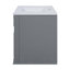 Meuble-lavabo mural de style français avec lavabo en céramique et charnières à fermeture douce-761641869