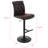 Juddson Swivel Upholstered Adjustable Height Counter Stool with Metal Frame