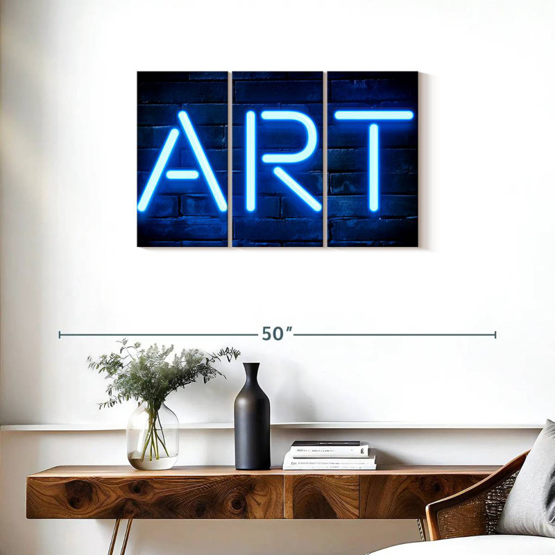Tergel Blue Art, 20" H x 33" W