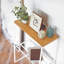 Table de bout étroite pour le salon Tosca Yamazaki Home, étagère de rangement latérale mince, acier et bois