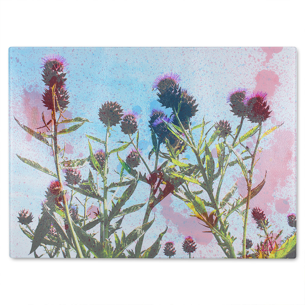 Reaching For The Sky Glass Chopping Board