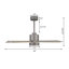Ventilateur de plafond standard à DEL à 5 pales Athanafis avec télécommande et ensemble d'éclairage inclus-627649164-627649166-625809389