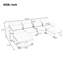 Canapé modulaire en forme de U