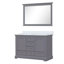 Meuble-lavabo double l 48 po x P 22 po Dukes et miroir 46 po-74093206-112871488