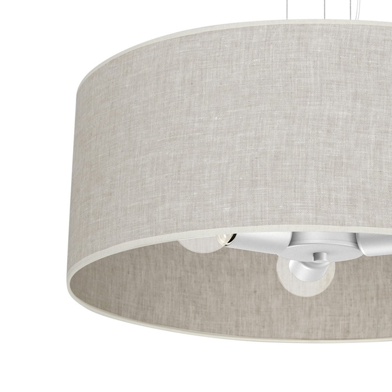 Lino 3 - Light White Drum Pendant