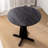 Black Round Solid Wood Dining table-295688549-295688550