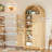 71" Arched Kitchen Pantry Cabinet, Tall Arched Fluted Storage Cabinet Pantry With Doors And Adjustable Shelves-403608677