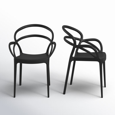 Farrah Stacking Patio Dining Armchair