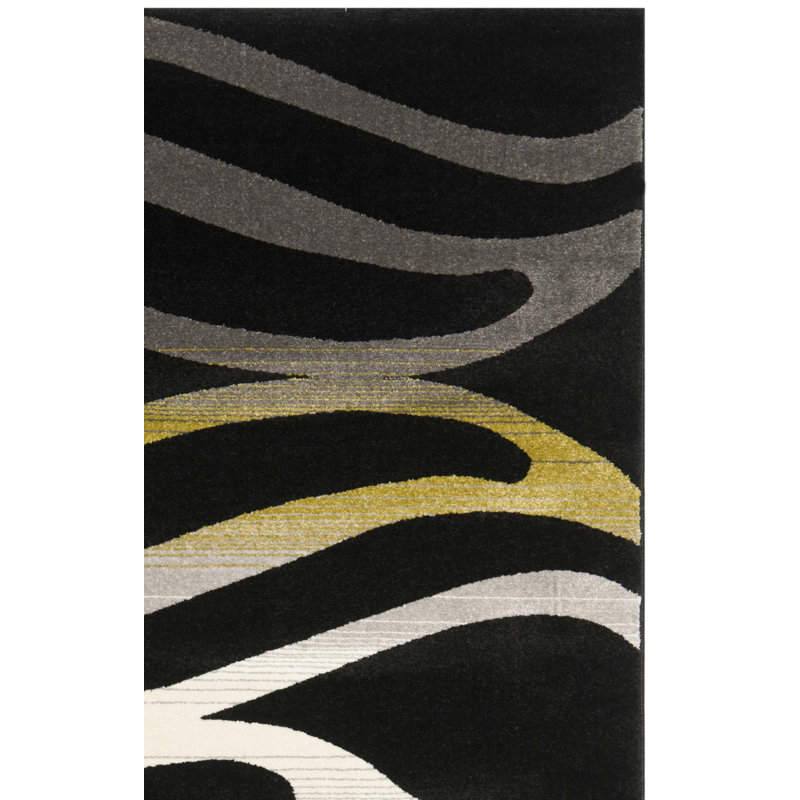 Shroyer Porcello Performance Abstract Rug, Rectangle 5'3" x 7'7"