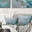 Silver Shimmer - Abstract Landscapes Printed Throw Pillow