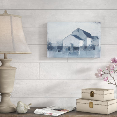 «Indigo Barns II», peinture sur toile