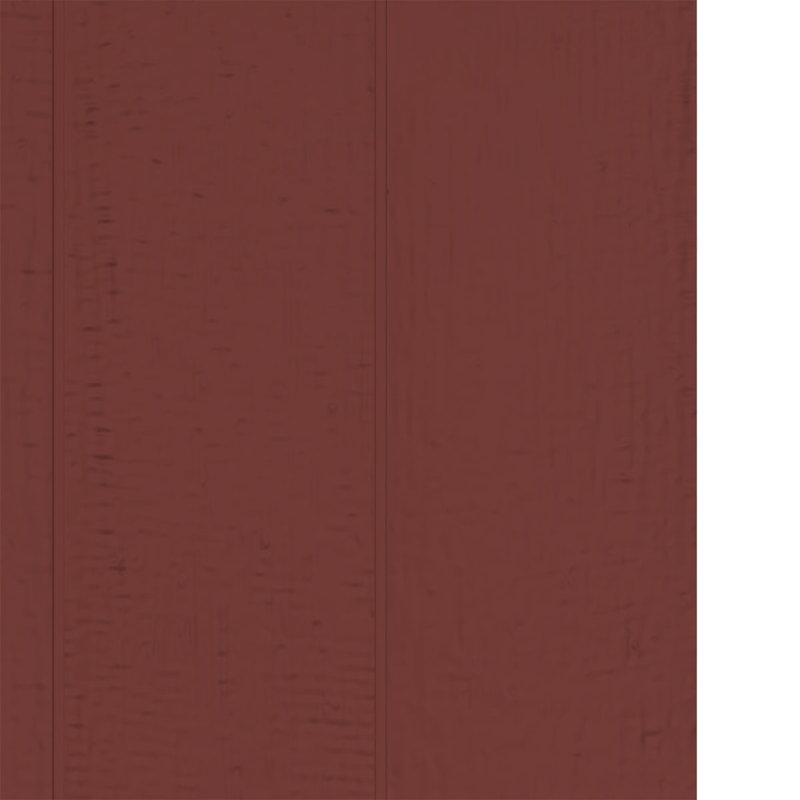 Builders Edge, paire de volets standard à quatre planches jointes avec arche, planche-n-lattes, Rouge Bourgogne, 49 po