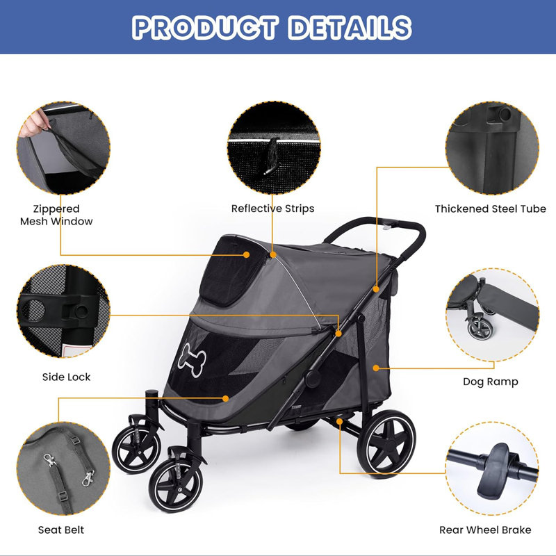 Foldable Pet Stroller