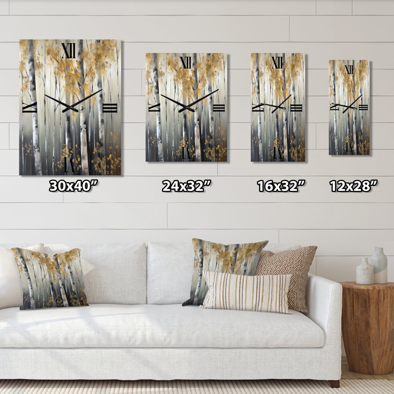 Janikqua - Horloges murales pour arbre, H 32 po x l 24 po x P 1 po