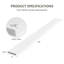 Dosseret en quartz blanc de qualité supérieure de 122 cm (48 po) pour comptoir de toilette de salle de bain