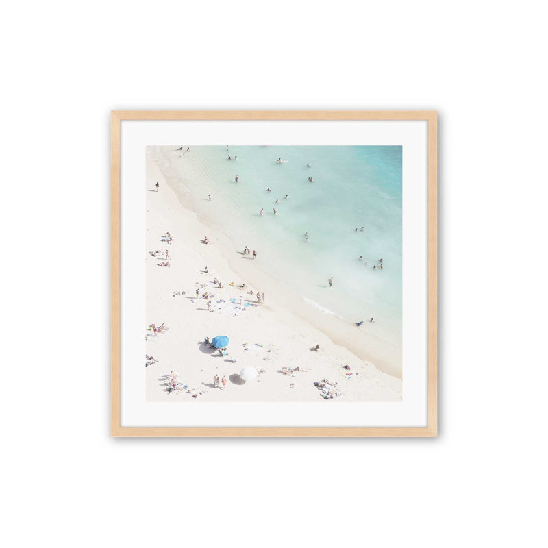 Whispering Shore Art Print, 13.5" H x 13.5" W, Raw Maple