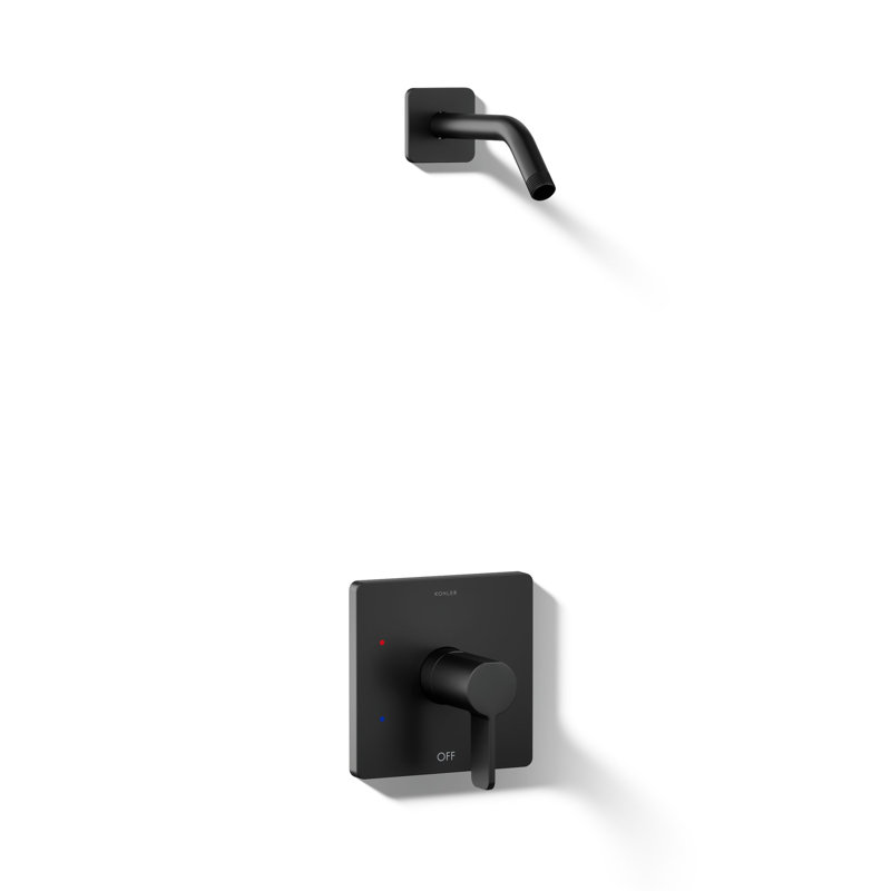 Parallel Shower Trim Set, Matte Black