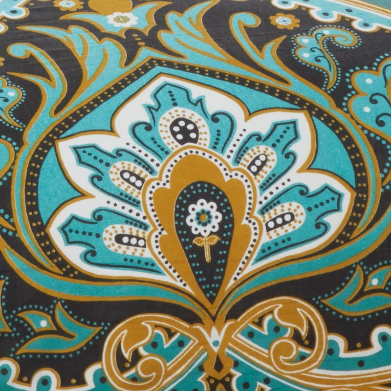 Comerfo Damask Duvet Cover with Pillowcases Included, Single Duvet Cover + 1 Standard Pillowcase, Emerald