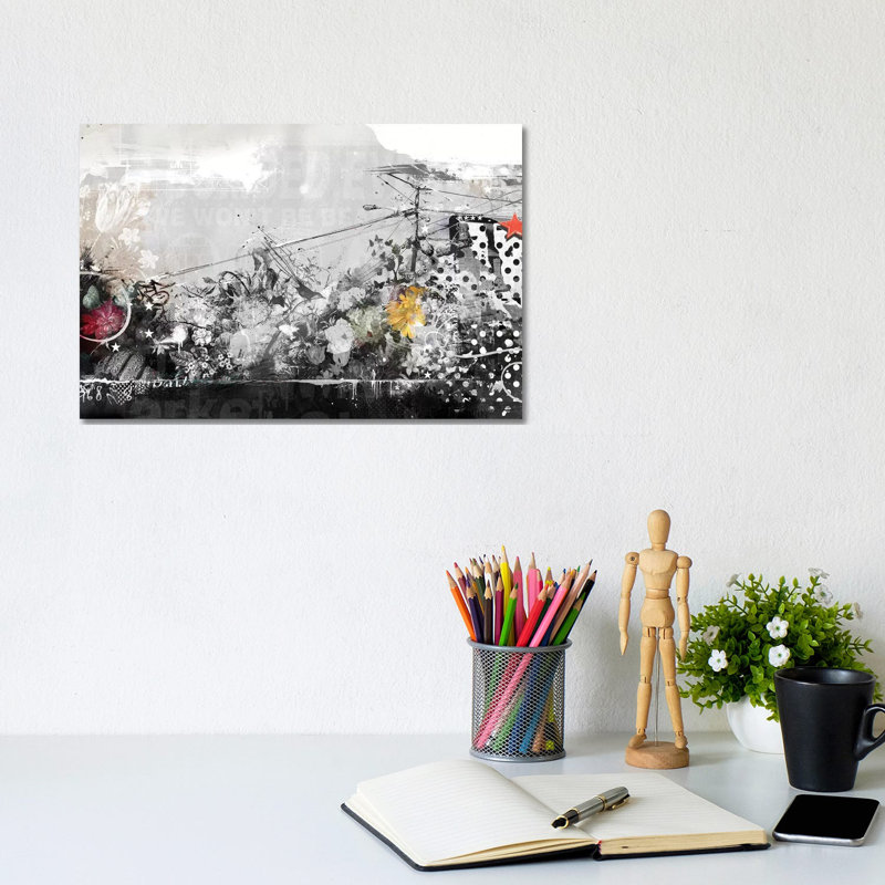 Flourish by Teis Albers - No Frame Gallery-Wrapped Canvas Giclée on Canvas, 20.32cm H x 30.48cm W