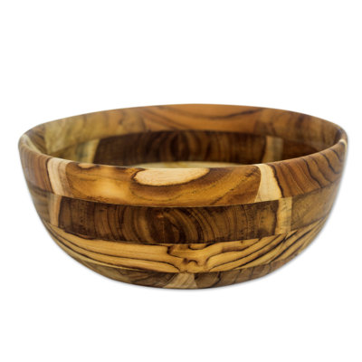 Loon Peak® Geordie Wood Salad Bowl