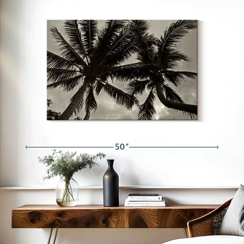 Harnek Palms At Night V, H 26 po x l 39 po