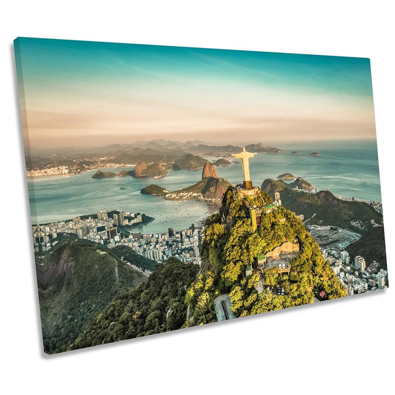 Rio De Janeiro Christ The Redeemer Framed - Wrapped Canvas Print, 30.5cm H x 45.7cm W x 2cm D