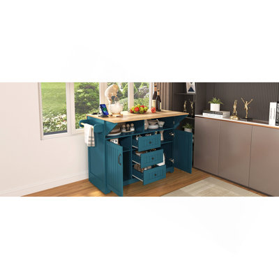 55.7 " W Kitchen Island