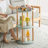 Storage Shelf, 360° Rotating Bookshelf, 3 Tier Bookcase W/ Large-Capacity Storage Space, Multifunctional Storage Rack, Compact Design, Standing Shelf For Living Room, Bedroom, Study Room, Kitchen-1153598437