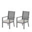 Ensemble de 4 chaises de patio en aluminium résistantes aux intempéries avec coussins épais et structure en bois rustique pour profiter de l'extérieur toute l'année-1239853896-1239853902