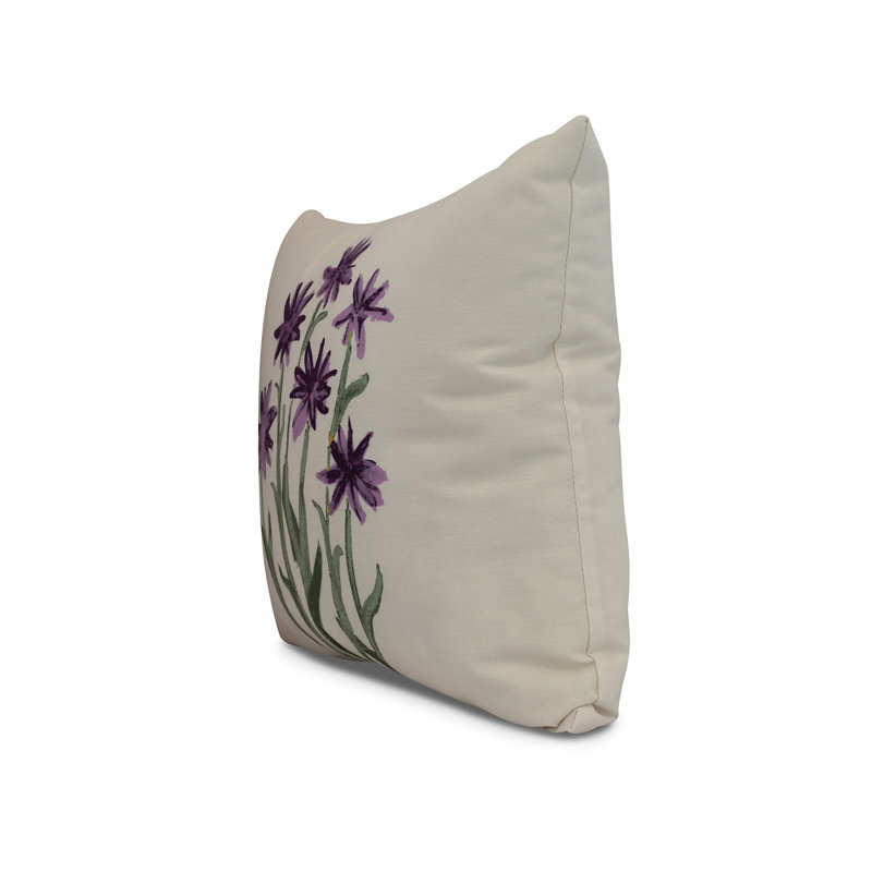 Housse et insert de coussin carré Farmers Market, Mauve, 16 po x 1 po