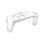 Bureau rectangulaire en bois manufacturé kaki + noir avec 3 tiroirs-1012314946-1012314947