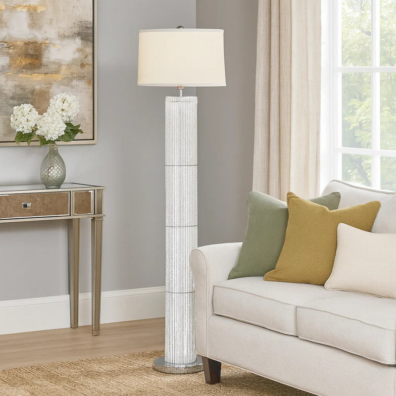 Mayman " Chrome Floor Lamp