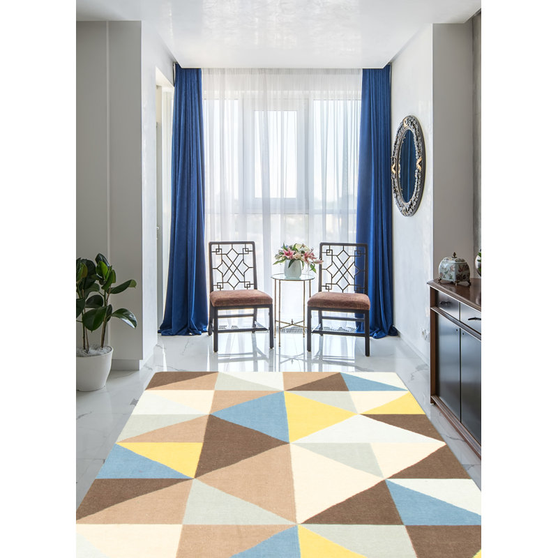 Feeney Wool Geometric Indoor Rug