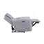 Fauteuil inclinable électrique en cuir synthétique Jeromie avec port USB