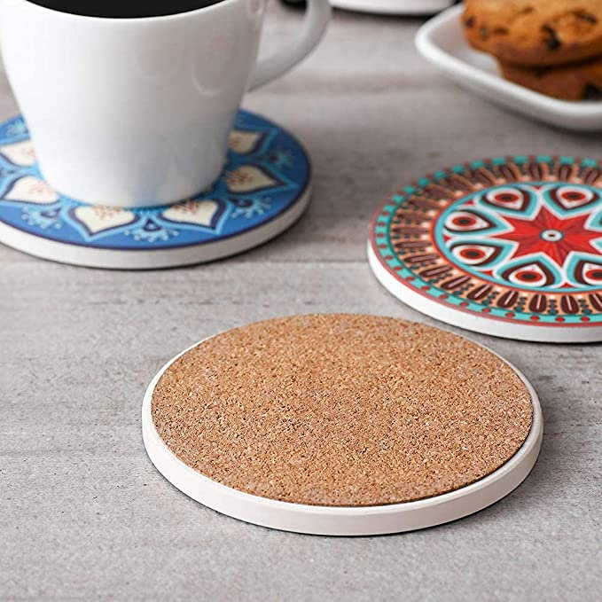 8 ensembles de sous-verres absorbants