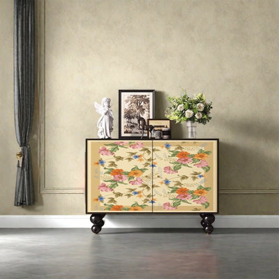 Armoire de rangement avec structure en bois de noyer