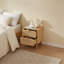 Sumayah 2 Natural Rattan Bedside Tables