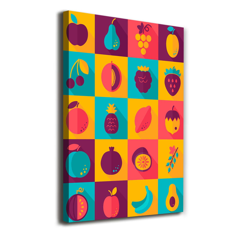 Fruits - Wrapped Canvas Print