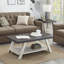Ensemble de tables basses avec plateau en bois et 4 pieds-1320611611-1320611608