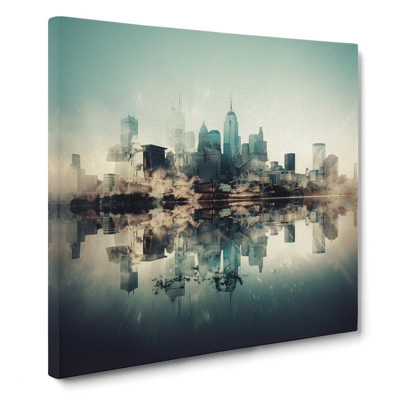 Skyline Double Exposure No.2 - No Frame Print