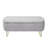 Narding 39.37"faux fur Storage Bench with Gold Legs for Living Room Bedroom-545825187