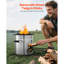 Réchaud de camping portatif Rocket Stove avec sac de transport