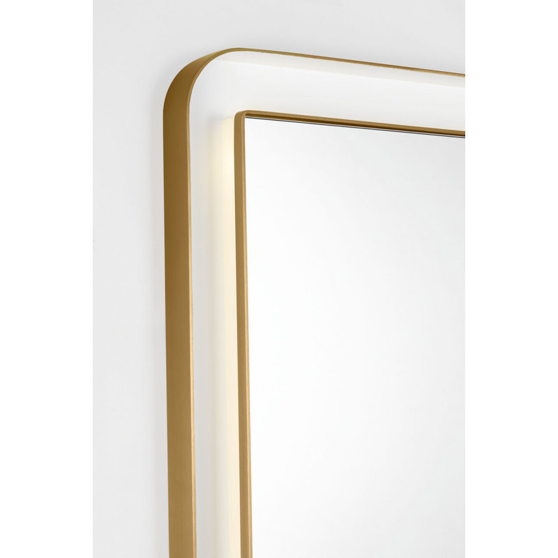 Miroir rectangulaire Chopin, H 48 po x l 36 po x P 1,5 po, Bronze brillant