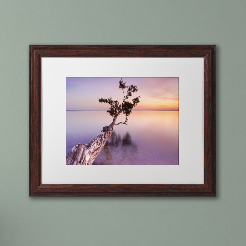 Moises Levy White Framed Canvas Print, 16" x 20"