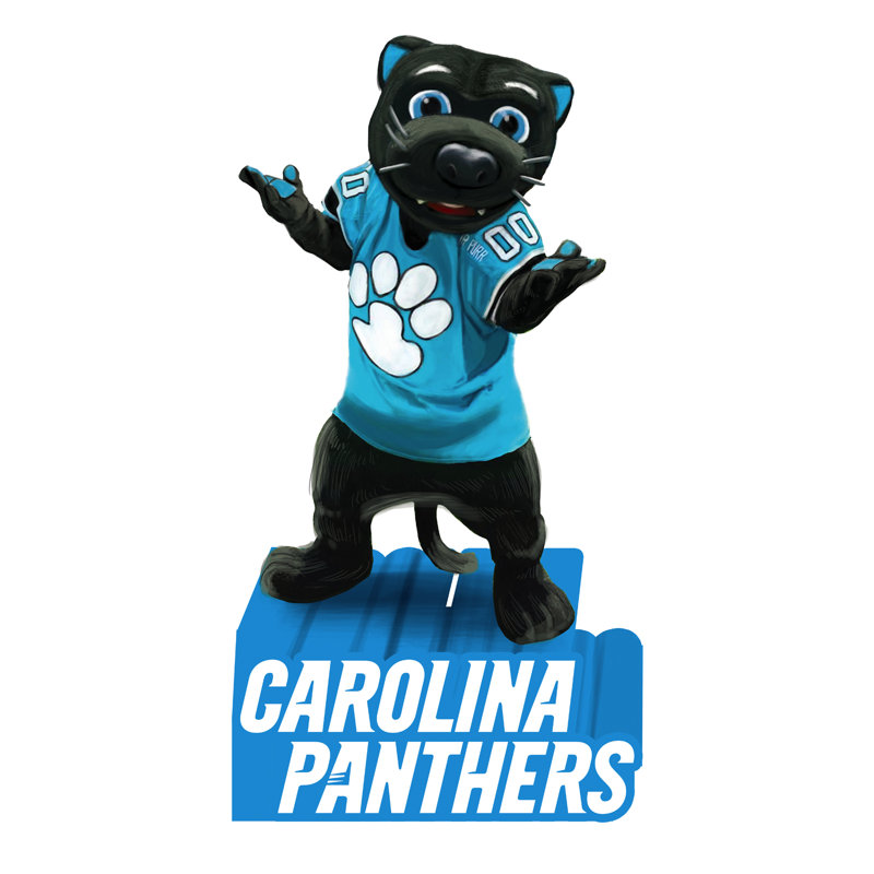 Statue mascotte nfl, Panthers de Caroline
