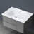 Integrated Glossy White Ceramic Basin, Drain And Faucet Not Included