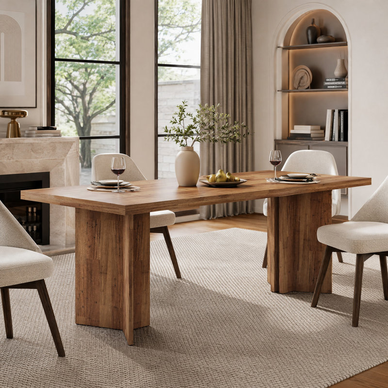 Rahn 63'' W. 6 Person Dining Table, Walnut