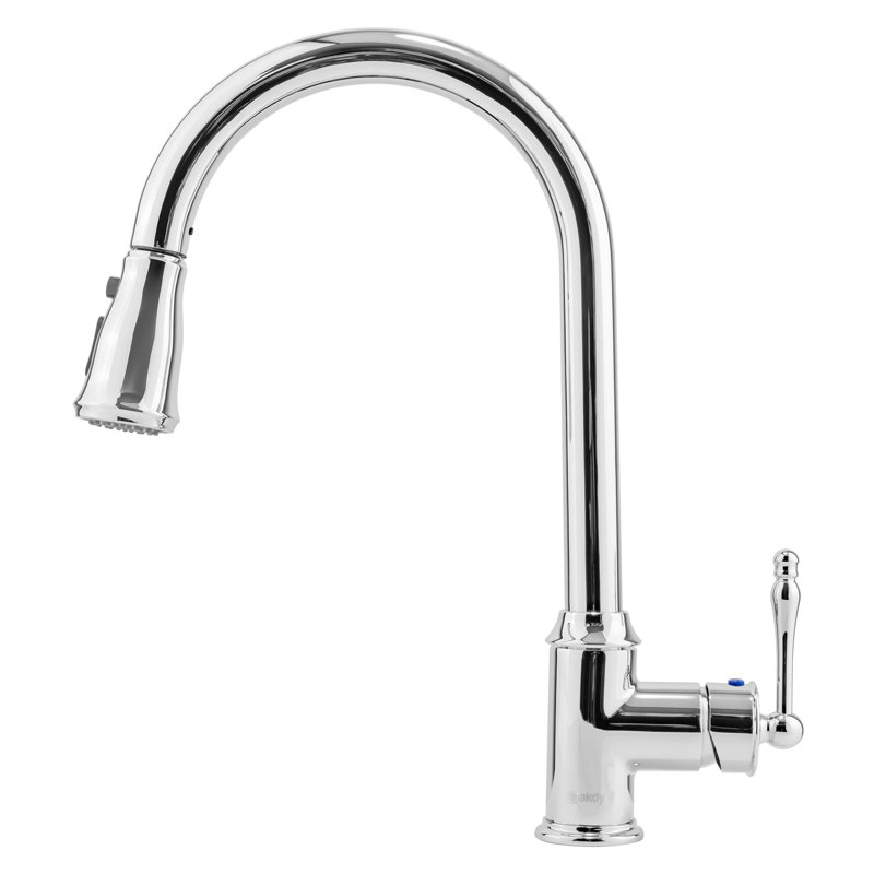 Pull Down Single Handle Kitchen Faucet, Chrome